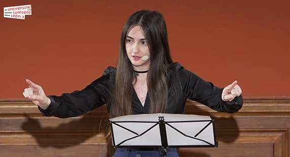 Amandine Testard, gagnante du concours d'éloquence 2025