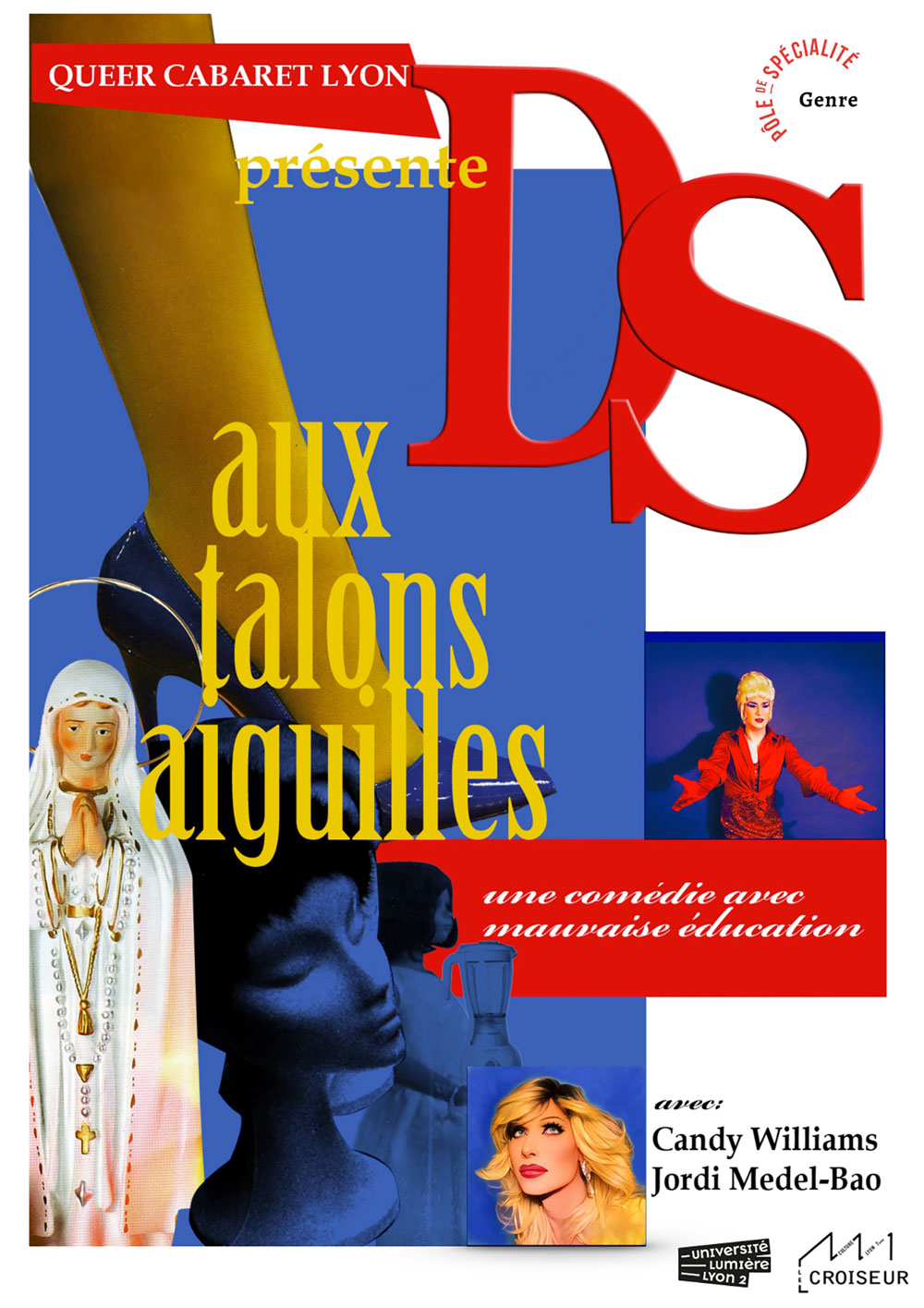 Affiche spetacle-débat "DS aux talons aiguilles"