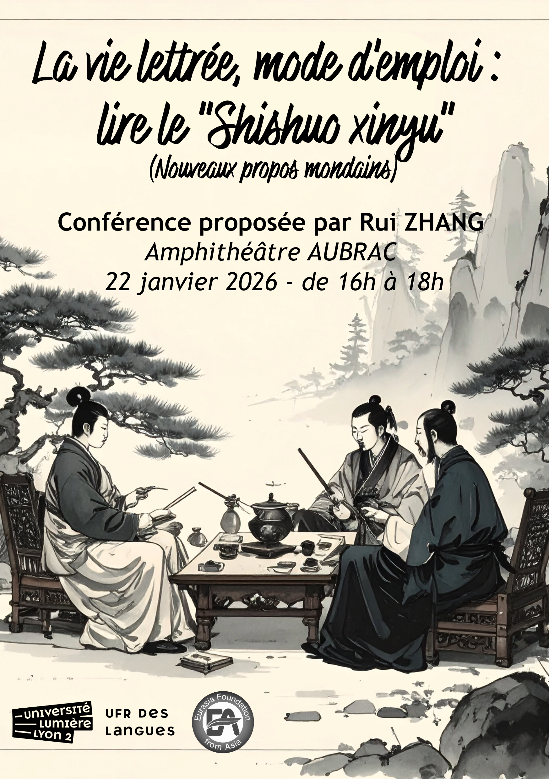 AFFICHE CONF EURASIA - 22-01-26 - Rui ZHANG