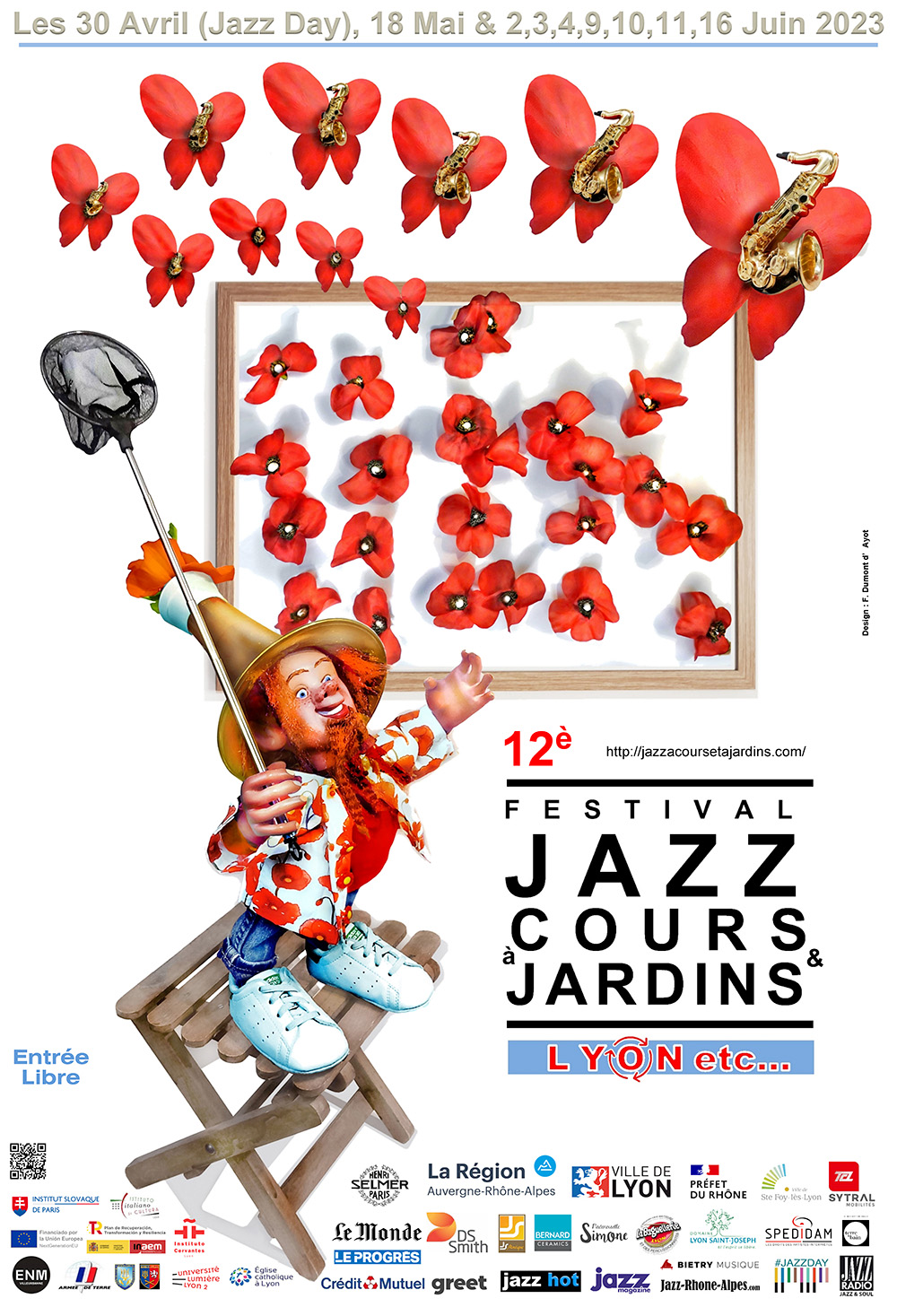 AFFICHE JAZZ À COURS & JARDINS