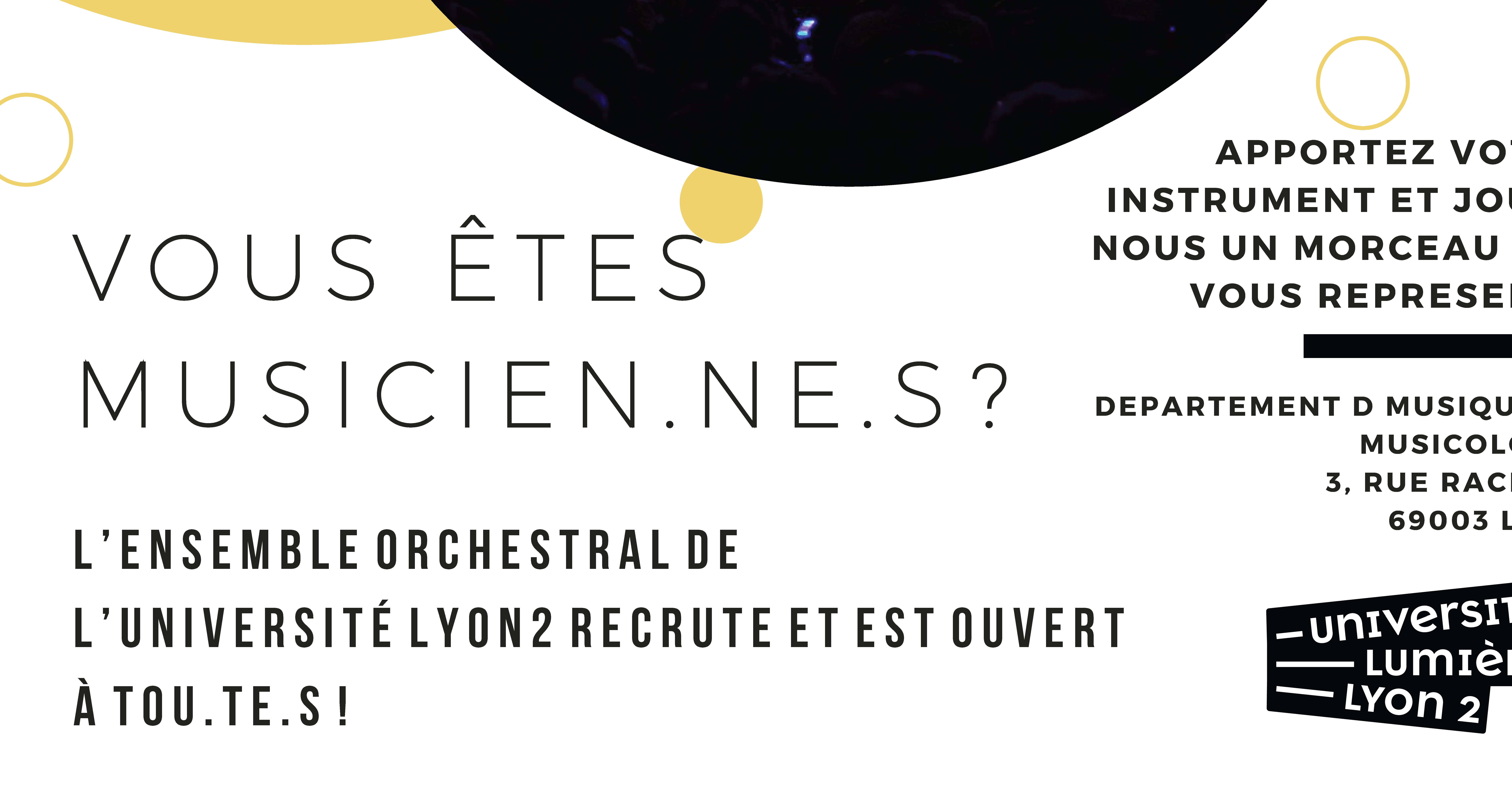 L'ensemble Orchestral Lyon 2 recrute