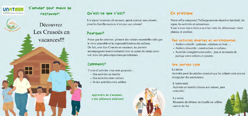 Extrait du rapport Les Crusoés en vacances - Master MIPI