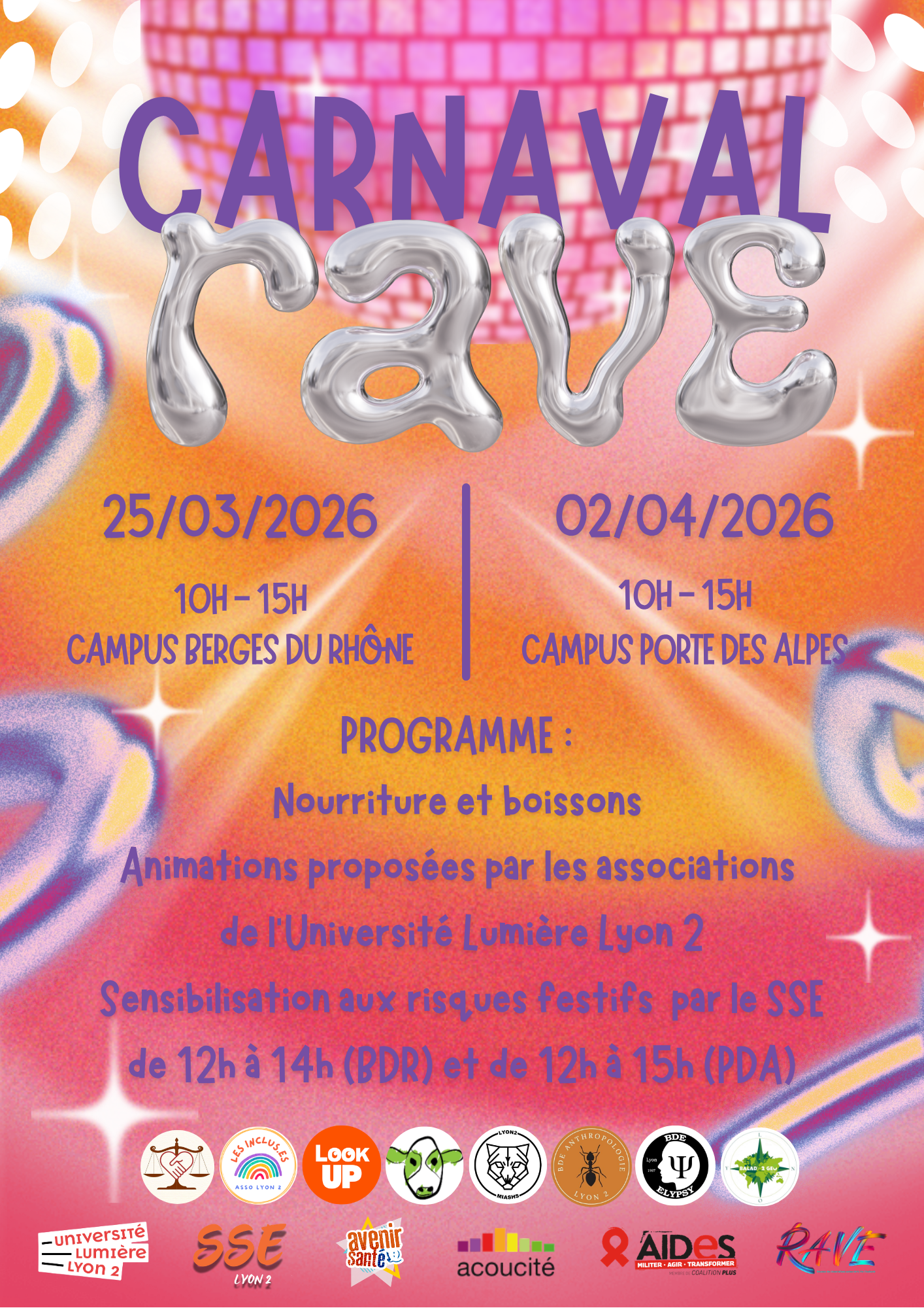 Visuel Carnaval RAVE