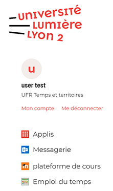 Menu intranet - Applis