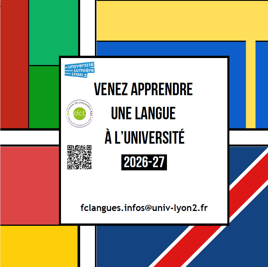 Affiche formation courte langue