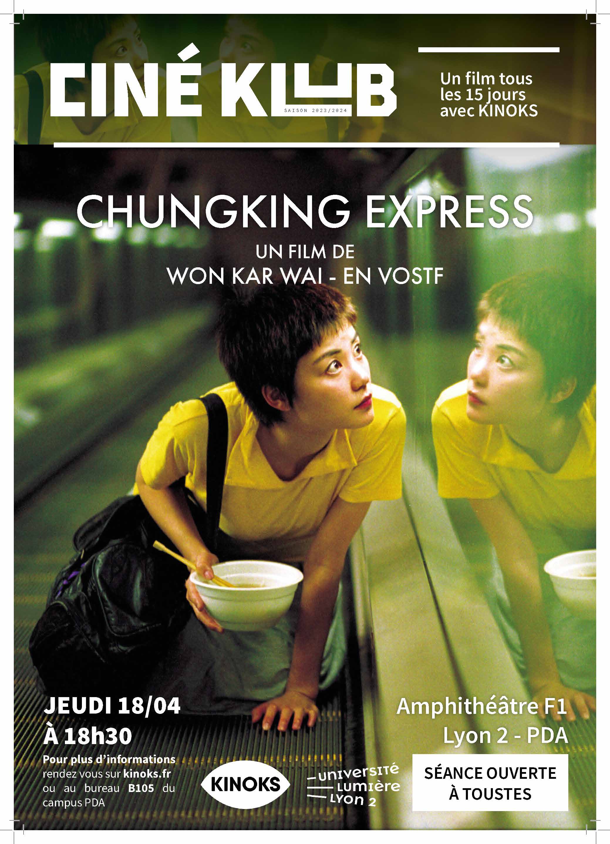 Affiche de la séance Chungking Express