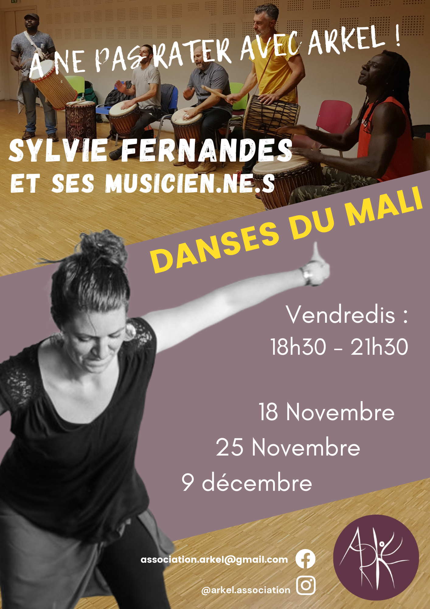 flyer atelier danse malienne